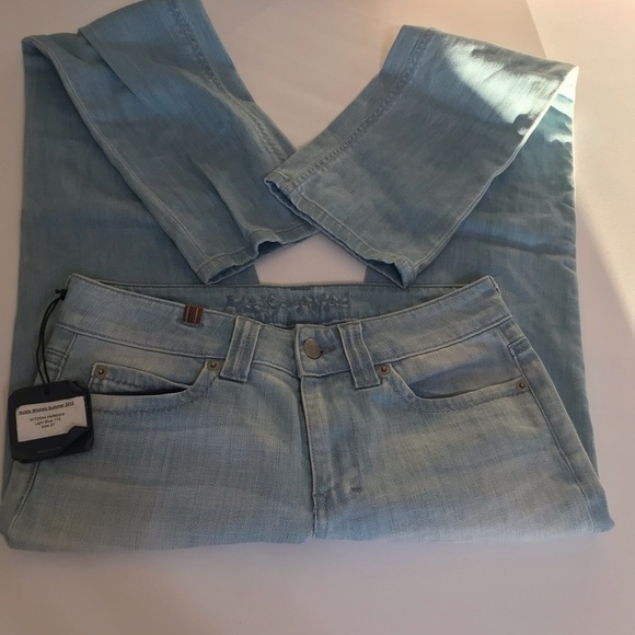 NOTIFY WOMAN HELEBORA Light blue size 27 NWOT made in Italy Factory pre-washed - Picture 7 of 7